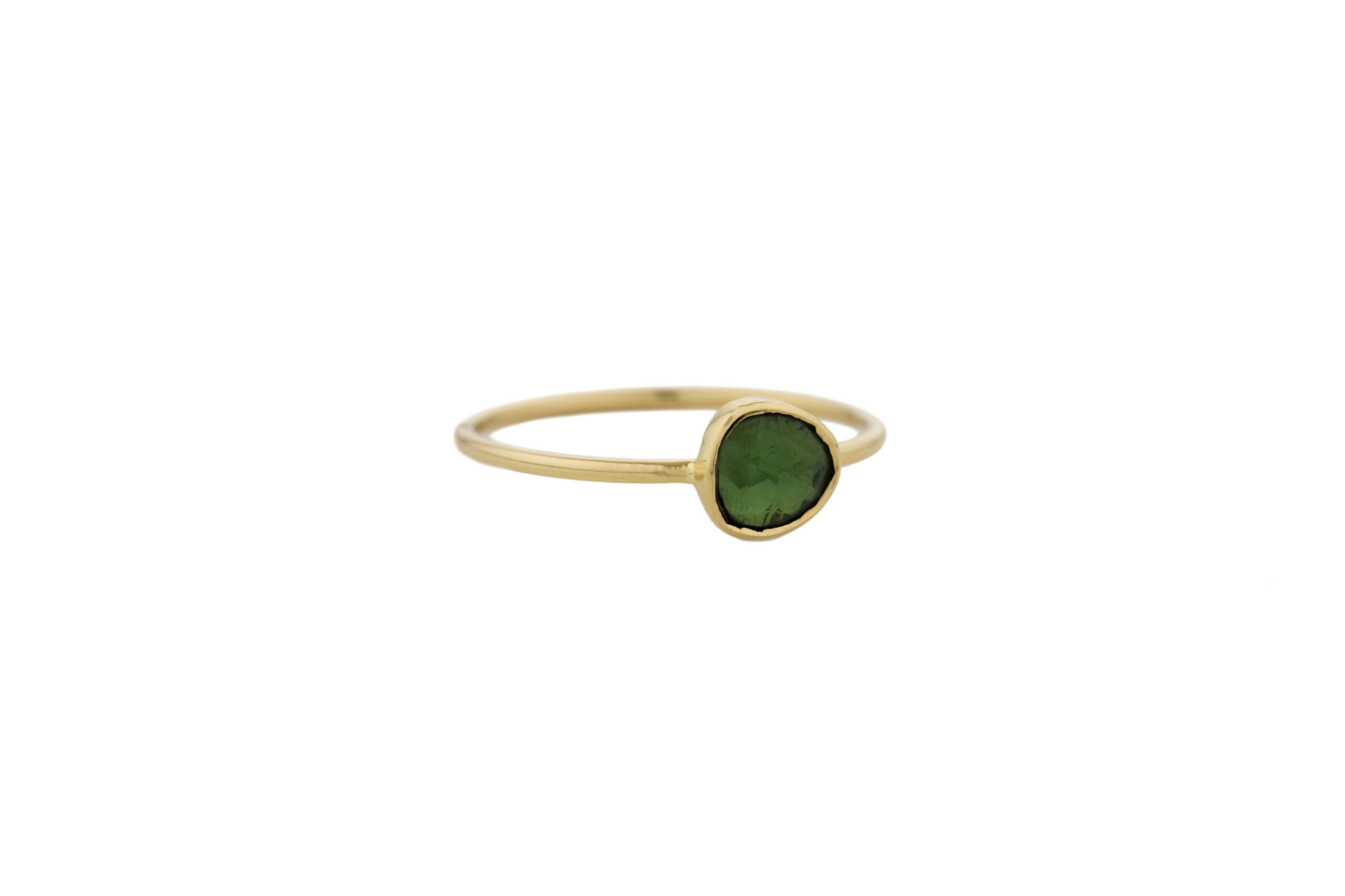 agitatie Verniel Politiek Céline D'aoust – 14k gouden ring met groene smaragd - au bon marché Gent