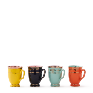 Polspotten -  set van 4 mokken grandpa