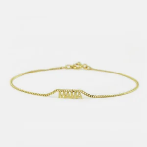 MHL - armbandje mama zilver verguld