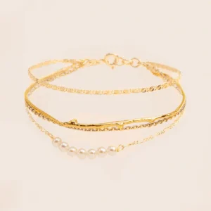 Wouters&Hendrix – armband met zoetwaterparels, ketting en tak element