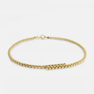 MHL - blokchain armband zilver verguld