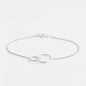 MHL - armband dubbele cirkel zilver