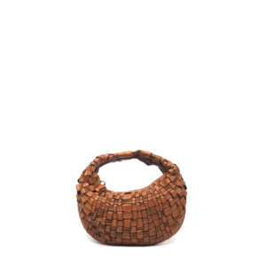 Campomaggi – mini woven handtas congac
