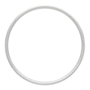 Lulu - bangle zilver verguld brushed (60 mm)