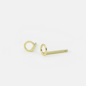 MHL - studs kleine cirkel zilver verguld