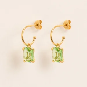 Wouters&Hendrix – hoops met peridot kristal