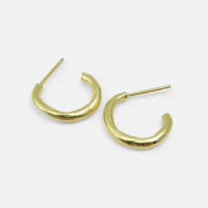 MHL - hoops clay small zilver verguld