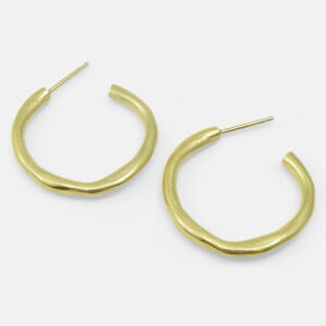 MHL - oorbellen clay hoop large