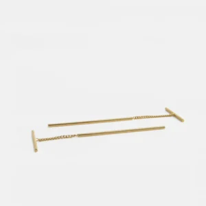 MHL – ear threads met stick zilver verguld