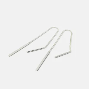 MHL - oorbellen met staafje zilver