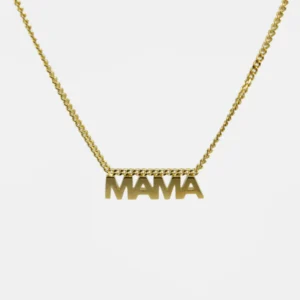 MHL – ketting MAMA zilver verguld