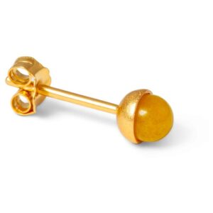 Lulu - single stud gele kwarts