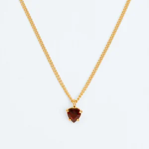 Wouters&Hendrix – ketting met hart-geslepen granaat