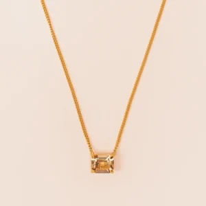 Wouters&Hendrix – fijne ketting met citrien kristal