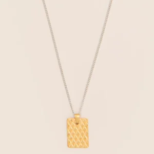 Wouters&Hendrix – ketting met bedel in diamanten-patroon mix