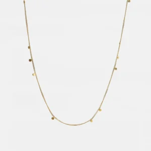 MHL – ketting met kleine cirkeltjes zilver verguld