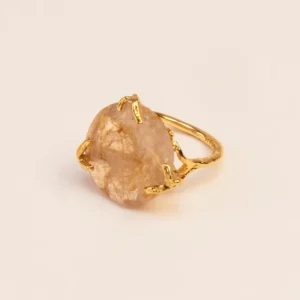 Wouters&Hendrix – tak-structuur ring met rutielkwarts