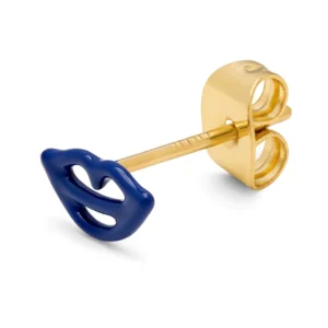 Lulu - single stud lippen blauw