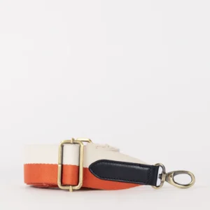 O My Bag – stoffen riem koper/wit