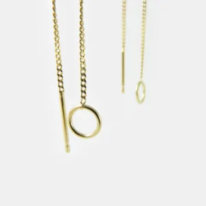 MHL - oorbellen met ringetje zilver verguld