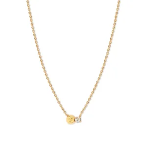 BDM Studio Ketting Zephyr – Kristal & Verguld | 40 cm