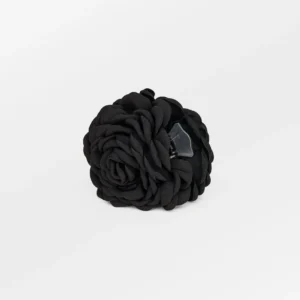 BS – permonia bloem haarclip zwart
