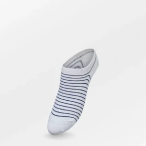 BS - stripe glitter sneakie sokken wit