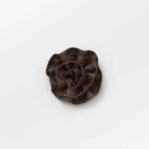 BS – glim bloem haarclip cinnamon brown