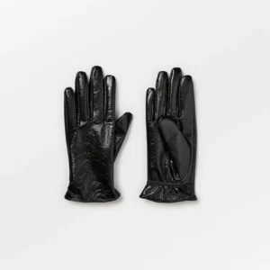 BS – cracked lederen handschoenen black