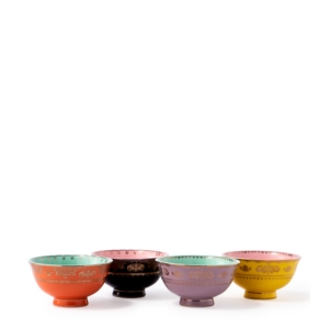 Polspotten - set van 4 bowl's  grandpa