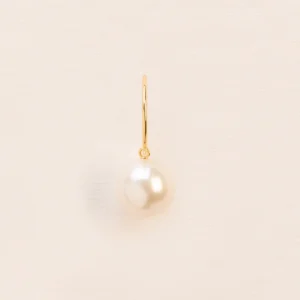 Wouters&Hendrix – 18K gouden single hoop met parel