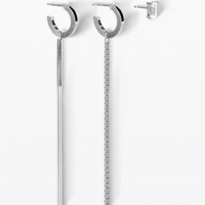 Lore Van Keer - summa trio oorbellen met kristal