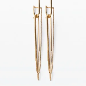 Lore Van Keer –  forma statement oorbellen met kettingen