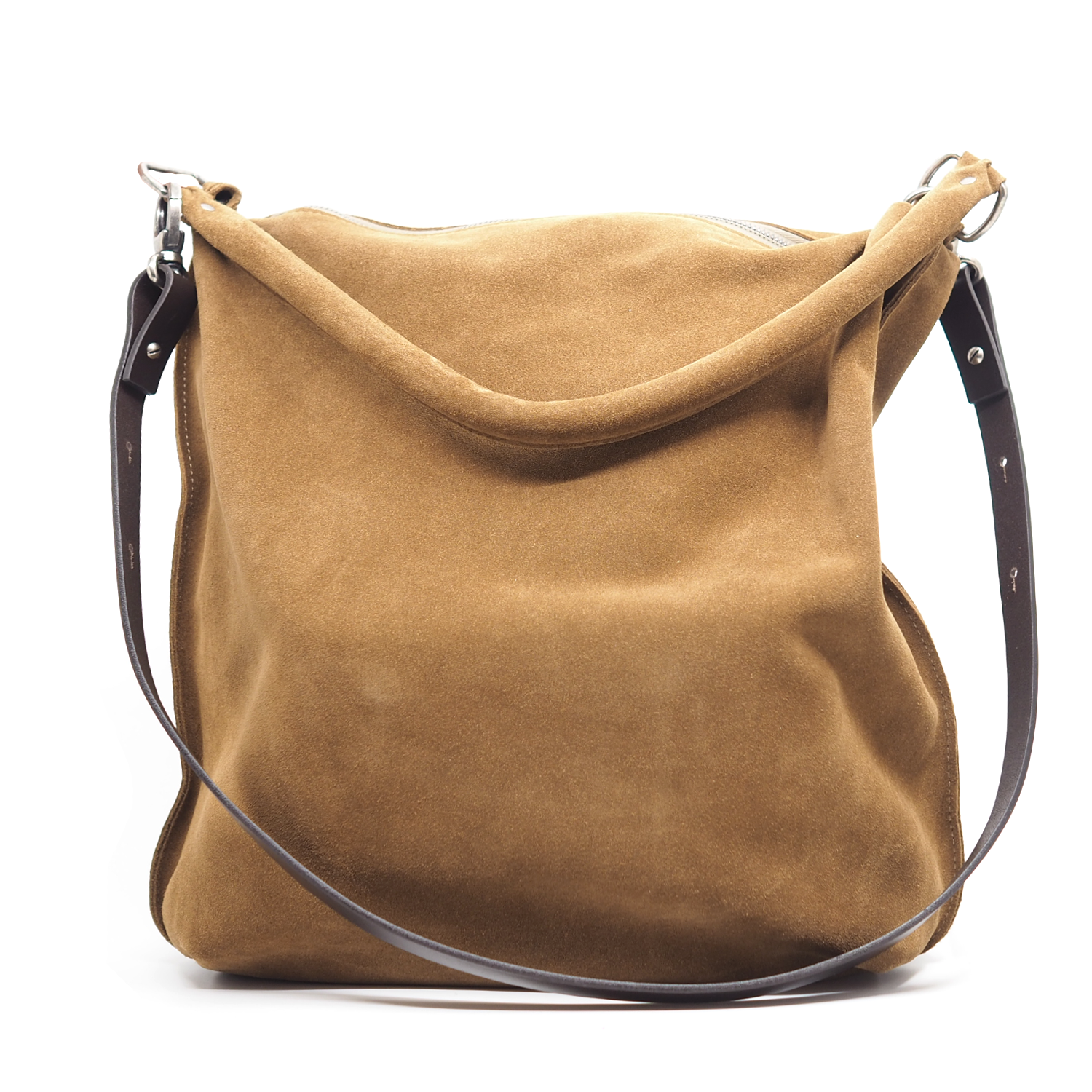 Ellen Truijen Electra Medium Suede Handtas – Suede Mos