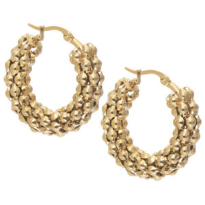 EB - vergulde geometrische oorringen