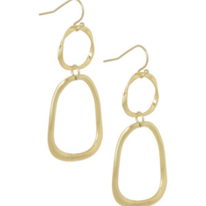 EB - oorbellen met organische hangers (5cm)