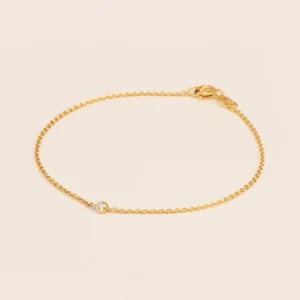Wouters&Hendrix - 18K gouden armband met witte diamant
