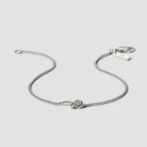Lore Van Keer - sync armband met knoop zilver