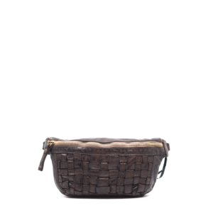 Campomaggi - mini woven bumbag donker bruin