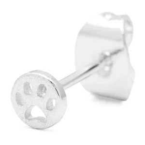 Lulu - single stud hond zilverkleurig