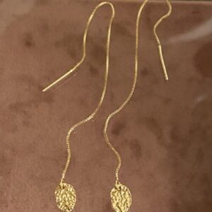 EB - earthreads met gehamerde hangertjes