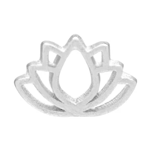 Lulu- single stud lotus zilver