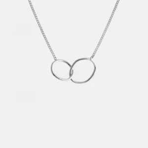 MHL - ketting met 2 rondjes zilver