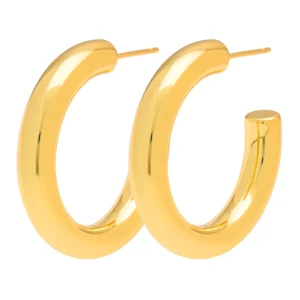 Lulu - medium chunky hoops goudkleurig