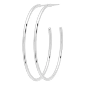 Lulu - large hoops zilverkleurig
