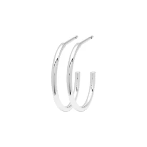 Lulu - medium hoops zilverkleurig