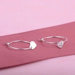 CW - oorbellen hoops limited heart