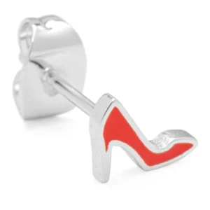 Lulu - single stud stiletto zilverkleurig