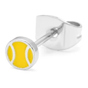 Lulu - single stud tennis zilverkleurig