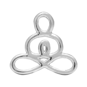 Lulu - single stud zen zilverkleurig